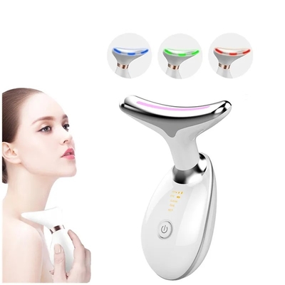 2023 Skin lifting Beauty Instrument LED Photon Vibration Neck Lifting Skin Tighten Anti Wrinkle Remove Massager Device