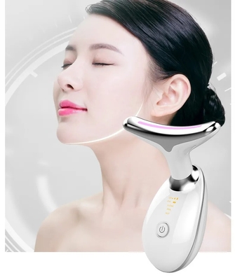 2023 Skin lifting Beauty Instrument LED Photon Vibration Neck Lifting Skin Tighten Anti Wrinkle Remove Massager Device