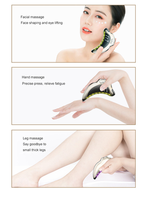 Vibrating Gua Sha Scraping Massage Tool Smooth Edge Micro Current Scraping Plate Electric Guasha Board