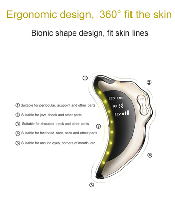 Vibrating Gua Sha Scraping Massage Tool Smooth Edge Micro Current Scraping Plate Electric Guasha Board