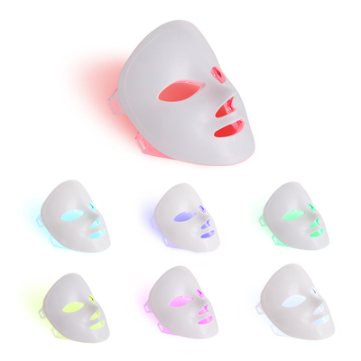 Led Therapy Mask 7 Color Light Face Mask Facial Beauty Equipment For Neck Skin Tightening