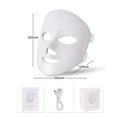 Led Therapy Mask 7 Color Light Face Mask Facial Beauty Equipment For Neck Skin Tightening