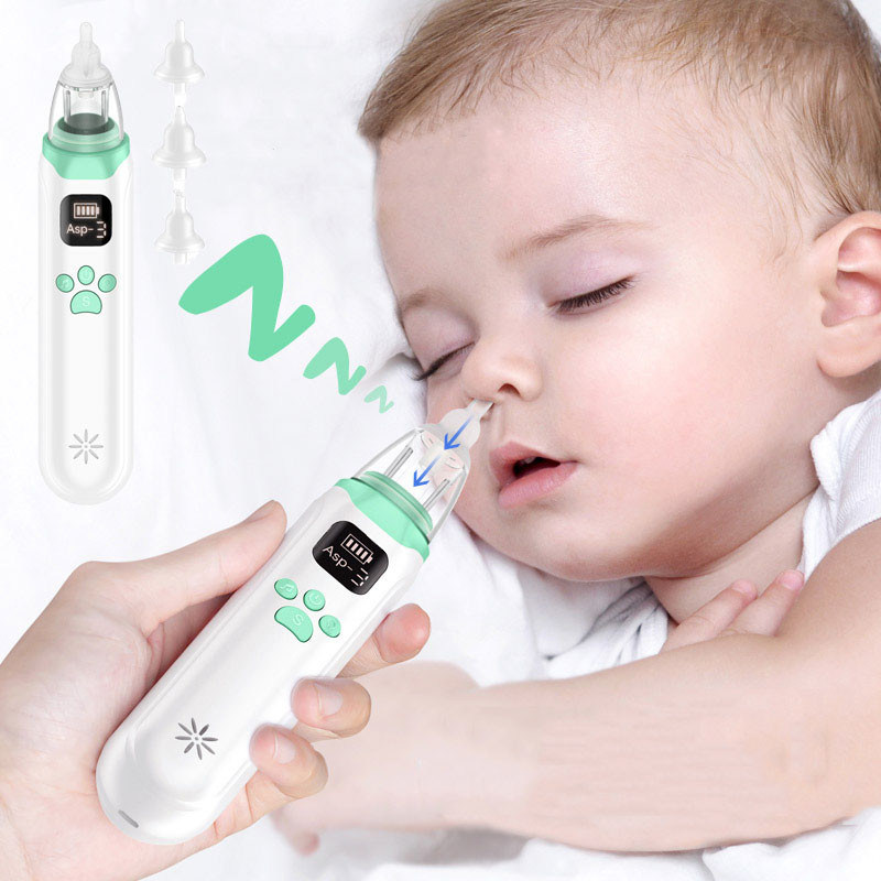 Electric Baby Nose Cleaner Nasal Aspirator With Led Light